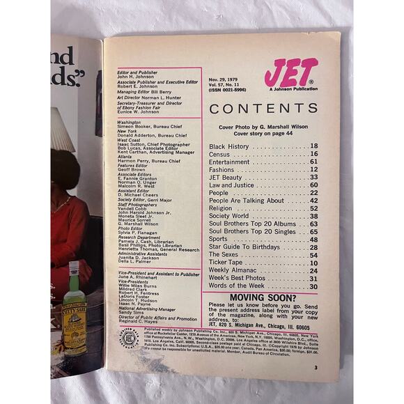 Vintage Jet Magazines - November 29, 1979,  Two Sides of Roberta Flack - Picture 3 of 6